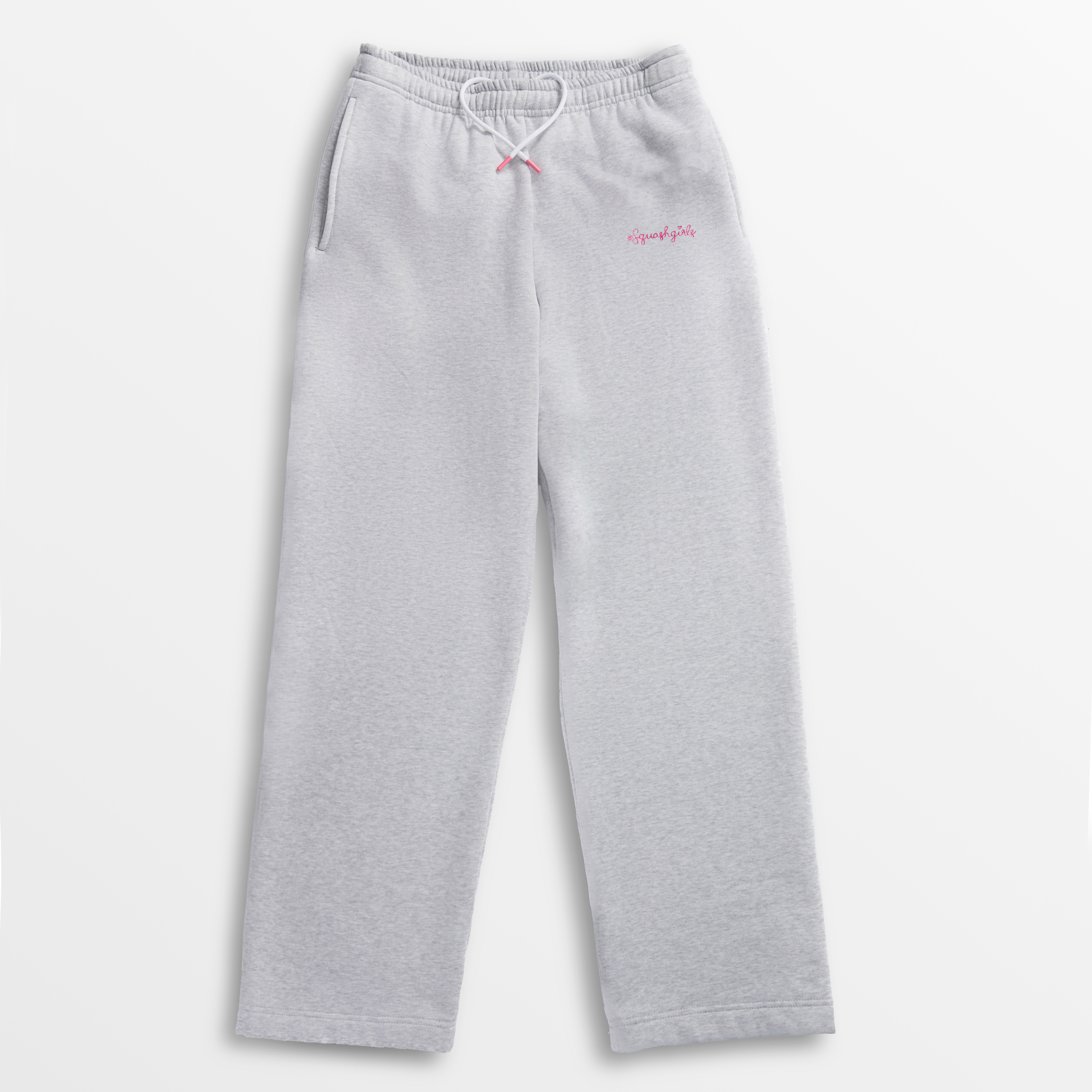 Gray sweatpants on a white background
