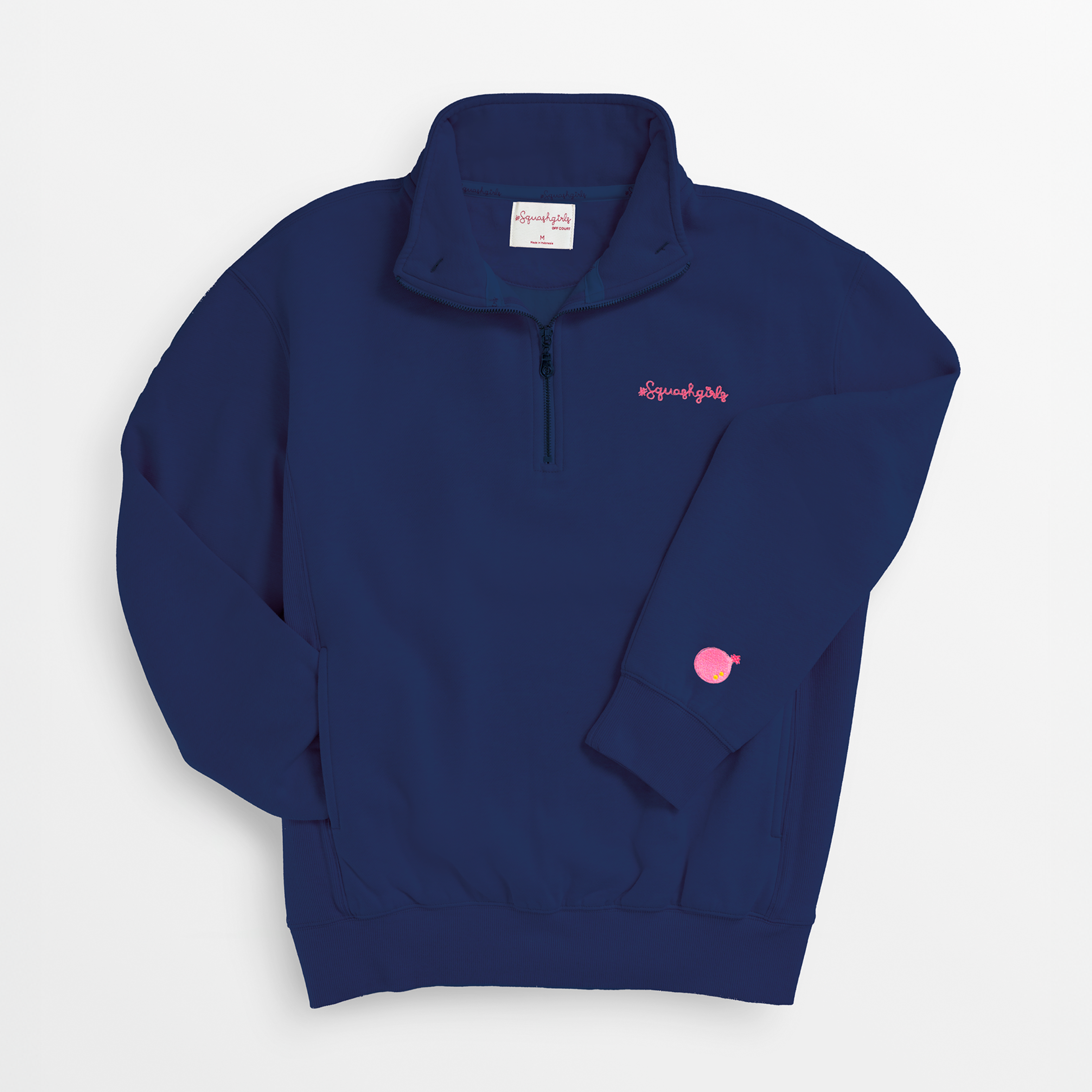 “Cross Court” 1/2 Zip Fleece Top